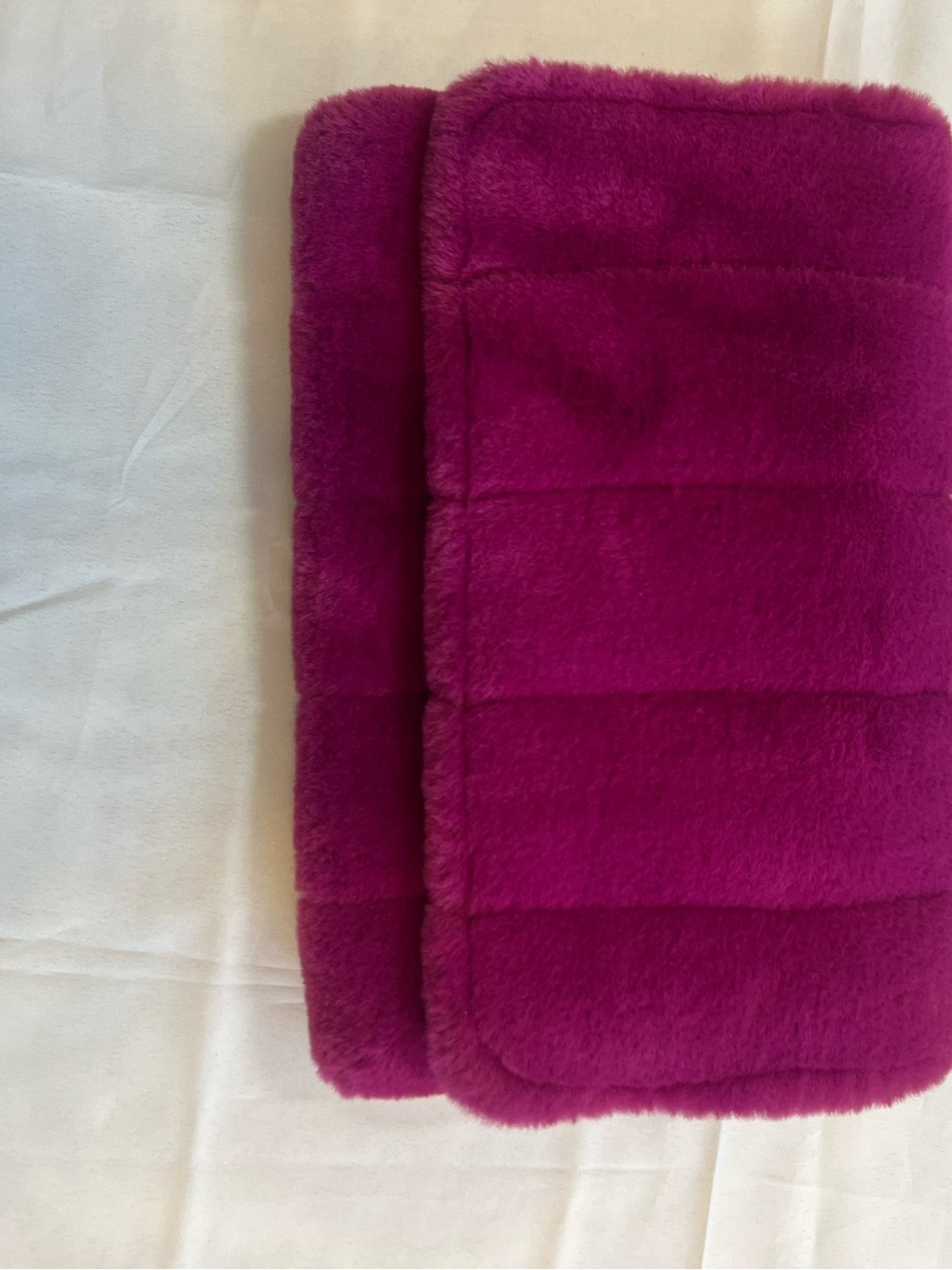 Target Fuchsia Quilted Plush Clutch